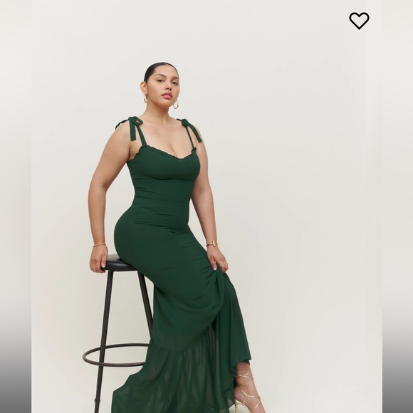 Reformation Dresses & Skirts - REFORMATION Jean Dress in Forest 🌲